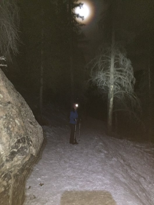 Karen under a full moon