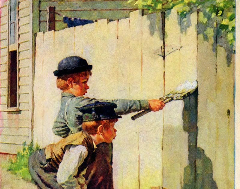 fence painting